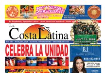 La Costa Latina July 3 - July 16, 2026 edition, Page 1