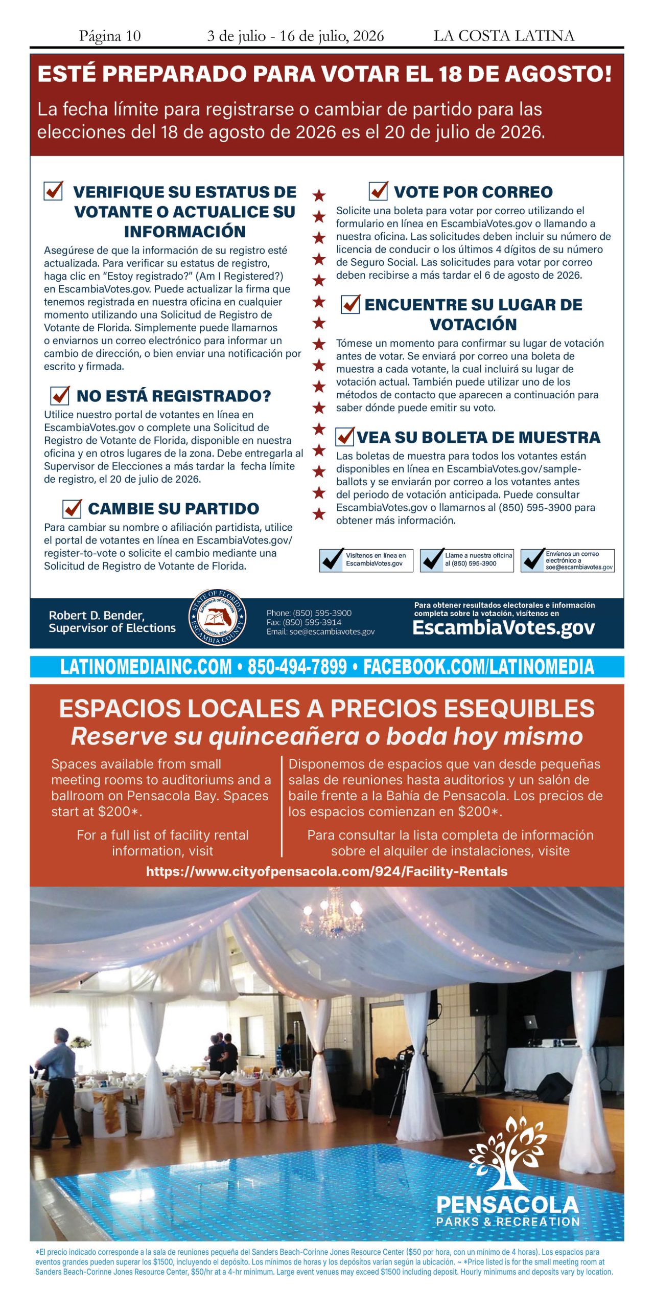 La Costa Latina July 3 - July 16, 2026 edition, Page 10
