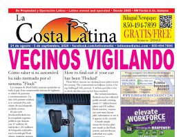 La Costa Latina, August 21 - September 3, 2026, Page 1