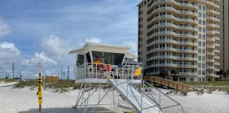 Beach lifeguard station