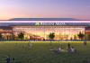 Rendering of exterior of Regions Arena in Mobile, Ala.
