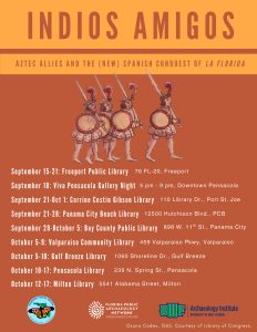 Indios Amigos event schedule flyer