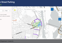 Screenshot of Mobile's interactive map
