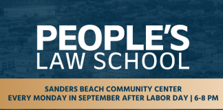 People's Law School flyer
