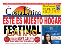 La Costa Latina September 4 - 17, 2026 edition, Page 1