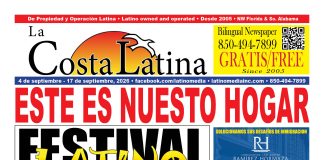 La Costa Latina September 4 - 17, 2026 edition, Page 1