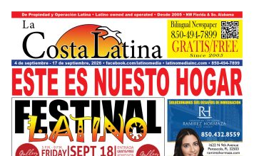 La Costa Latina September 4 - 17, 2026 edition, Page 1