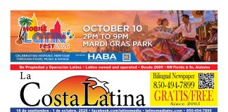 La Costa Latina, September 18 - October 1 edition, Page 1