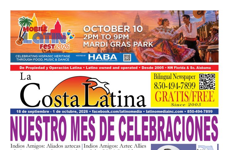 La Costa Latina, September 18 - October 1 edition, Page 1