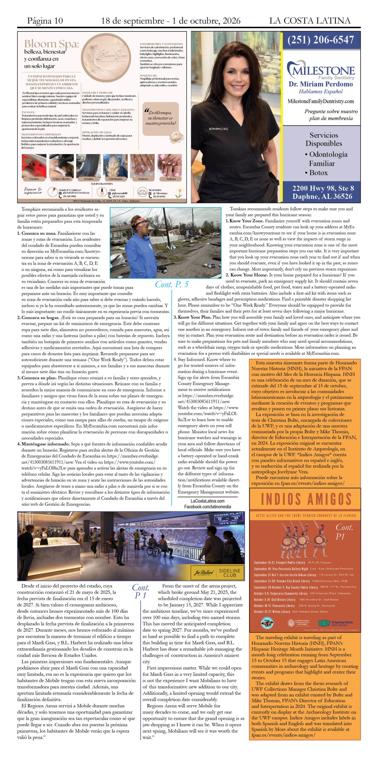 La Costa Latina, September 18 - October 1 edition, Page 10
