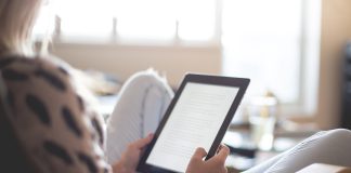 person using a tablet