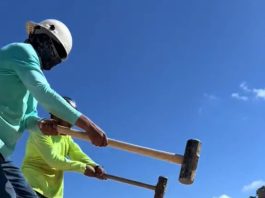 Construction workers on jobsite