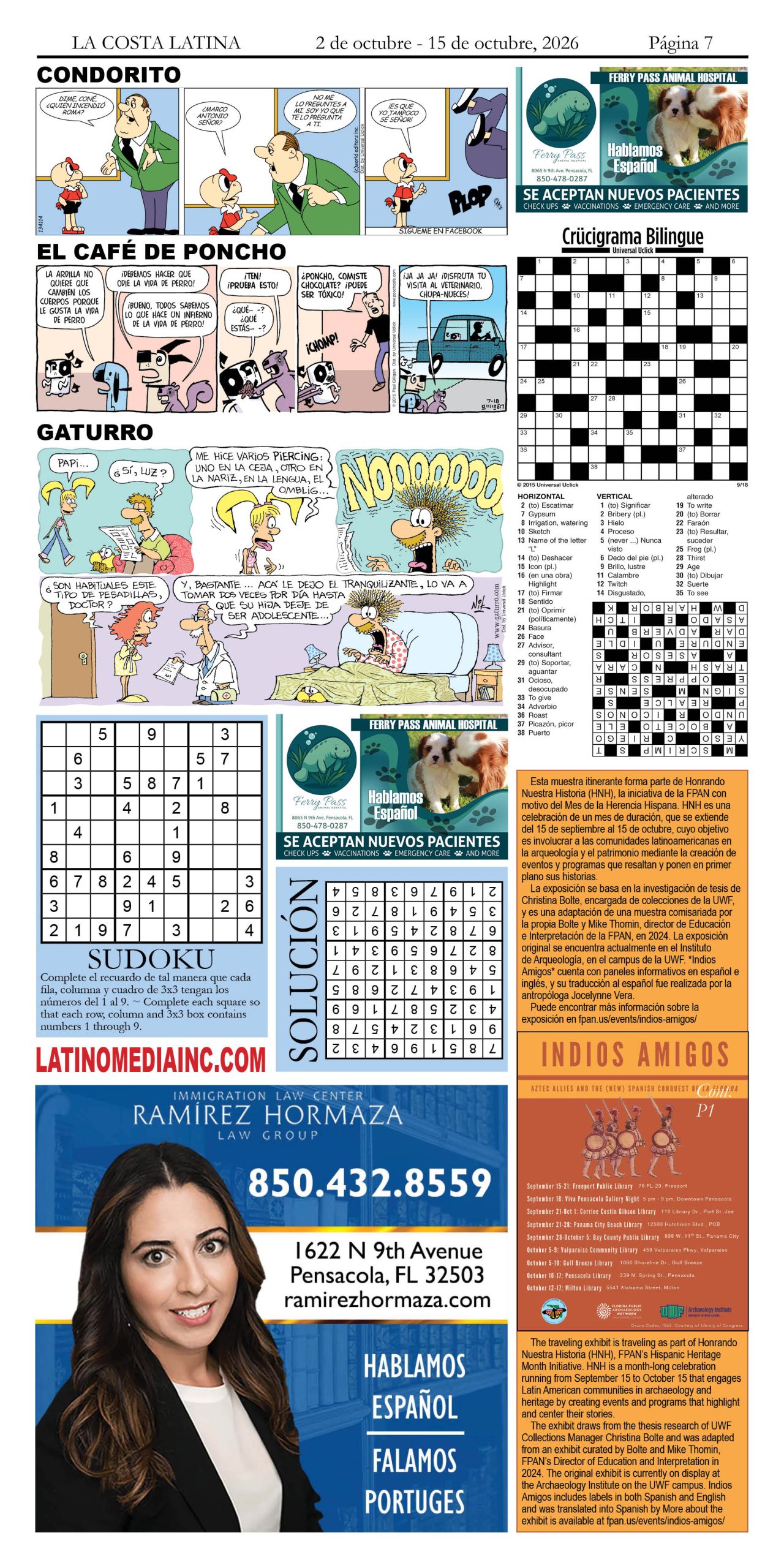 La Costa Latina, October 2 - October 15 edition, Page 7
