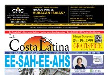 La Costa Latina, October 16 - October 29 edition, Page 1
