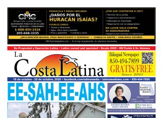 October 16 – October 29, 2026 La Costa Latina, October 16 - October 29 edition, Page 1