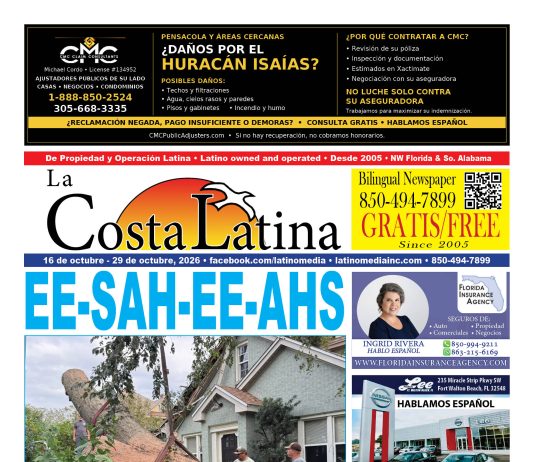 La Costa Latina, October 16 - October 29 edition, Page 1