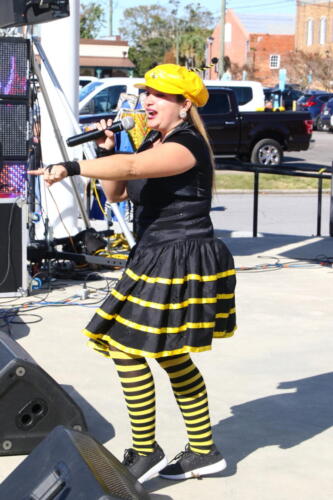 Fun Bee on stage at Festival Latino Pensacola 2021