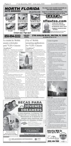 La Costa Latina Newspaper, December 17 Page 4